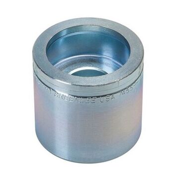 Knockout Die, Round, 1 In Conduit/pipe, 1.362 In Knockout Inner Dia, Carbon Alloy Steel, 10 Ga