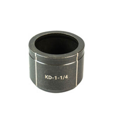 Knockout Die, Round, 1-1/4 In Conduit/pipe, 1.7 In Knockout Inner Dia