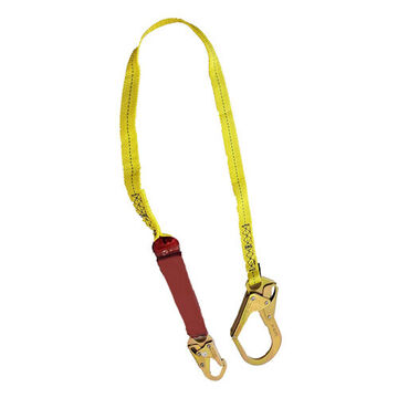 External Energy Absorbing Lanyard, 100lb/255lb, 6 Ft Lg