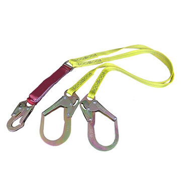 Absorbing Lanyard External Energy, 140lb/375lb, 6 Ft Lg