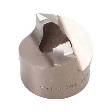 No-thread Knockout Punch, 1.701 In Cutting Dia, 1-1/4 In Conduit/pipe