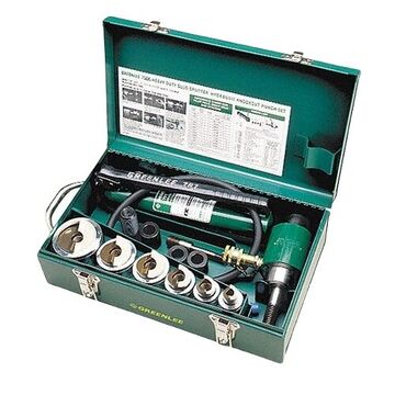 Hydraulic Knockout Punch-die Set, 10 Ga, 1/2 To 2 In Conduit/pipe, Stainless Steel