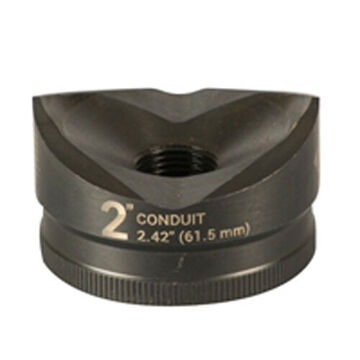 Standard Round Knockout Punch, 2.42 In Cutting Dia, 2 In Conduit/pipe, Stainless Steel
