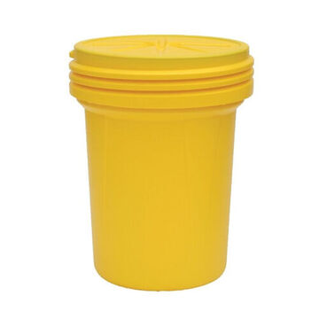 Barrel Lab Pack Drum, 30 Gal, Open, Screw-on Lid, High Density Polyethylene, 28.25 In Ht