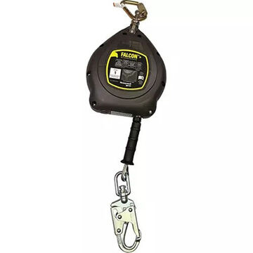 Lifeline Self-retracting, 310 Lb, 20 Ft Lg, Galvanized Steel Line, Galvanized Steel Hardware