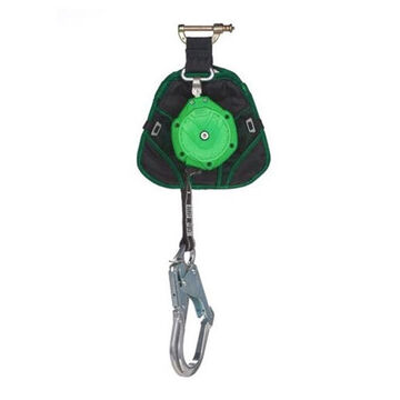 Lanyard Leading Edge Personal Fall Limiter, 310 Lb, 8 Ft Lg, 2 Legs, Green