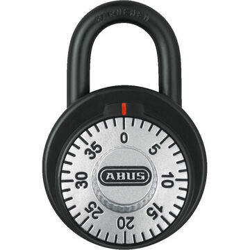 Number Combination Lockout Padlock, Alike, Black, 9/32 in Shackle dia