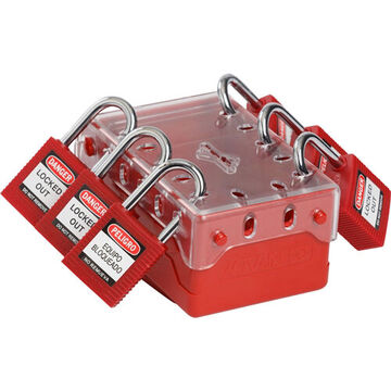 Ultra Compact Lock Box, 12 Keys, 5.846 in ht, 3.95 in wd, 2.743 in dp, Plastic