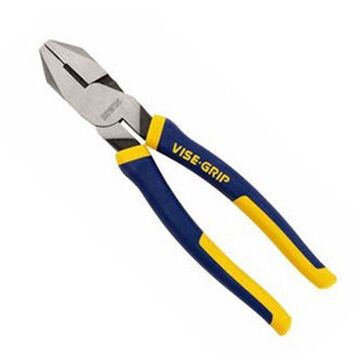 Linemans Linemans Plier, Machined, 1-3/16 in wd, 1-15/32 in lg, 9/16 in thk Jaw, Steel Jaw