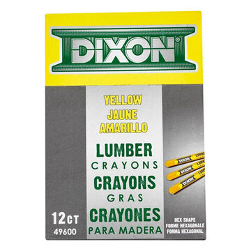 Lumber Crayon, Lumber, Metal Masonry, Most Rough Surfaces, Yellow