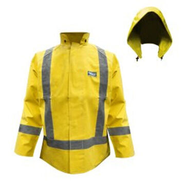 Mining Jacket, 2XL, Yellow, Neoprene/Nylon/Polyurethane, 51 in Chest