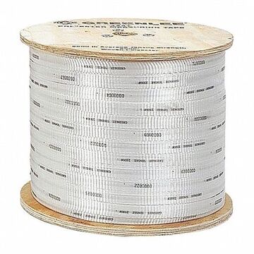 Pulling Measuring Tape, 3000 ft Blade lg, 1/2 in Blade wd, Polyester Blade