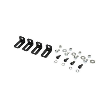 Mounting Bracket Kit, 2 Holes, Steel, Black