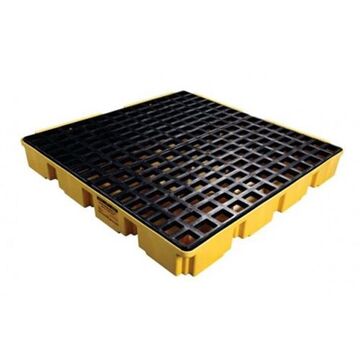 Modular Platform, 4 Drums, 65 gal, 6.5 in ht, Yellow
