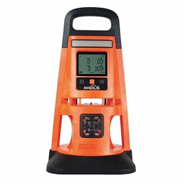 Multi-Gas Detector, LEL, CO, H2S, O2, 0 to 100% LEL, CO 0 to 1500 ppm, H2S 0 to 500 ppm, O2 0 to 30.0%, Audible, Visual and Vibrating, Lithium lon, Impact-resistant polycarbonate alloys