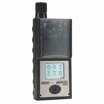 Certified Pre-Owned Multi-Gas Detector, CO, CO2, H2S, LEL, O2, (CH4): 0-5% of v/v, 0-100% LEL, Carbon Monoxide 0-1500 ppm, Hydrogen Sulfide 0-500 ppm, Oxygen 0-30% v/v, Audible, Visual and Vibrating, Lithium lon, ABS, Stainless Steel