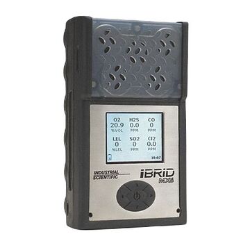 5 Gas Multi-Gas Detector, CO, H2S, LEL, O2, PID, CO 0 to 1500 ppm, H2S 0 to 500 ppm, LEL 0 to 100%, O2 0 to 30%, VOC 0 to 2000 ppm, Audible, Visual and Vibrating, Lithium lon, ABS, Stainless Steel
