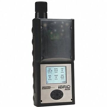 Photoionization Detector Multi-Gas Detector, PID, PID 0 to 2000 ppm, Audible, Visual and Vibrating, Lithium lon, ABS, Stainless Steel