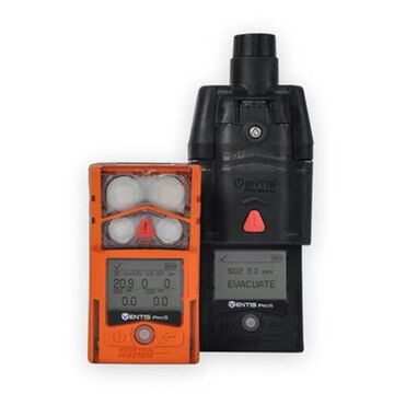 Remote Monitoring Multi-Gas Detector, CO, H2S, SO2, O2, Sulfur Dioxide (SO2): 0-150 ppm, Carbon Monoxide/Hydrogen Sulfide: CO/H2S: 0-1, 500 ppm/0-500 ppm, Oxygen (O2) : 0-30% of vol, 4 Visual Alarm LED, Lithium lon, Polycarbonate