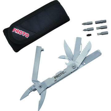 9-in-1 Multi-Tool, Needle Nose, Stainless Steel Jaw, 9 Tools