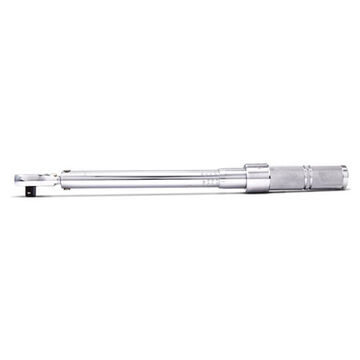 Micrometer Torque Wrench, 3/8 in Drive, 16 to 80 ft-lb, Ratcheting, 0.5 ft-lb, 15-1/32 in lg