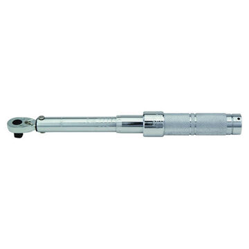 Micrometer Torque Wrench, 1/2 in Drive, 50 to 250 ft-lb, Ratcheting, 1 ft-lb, 26-17/64 in lg