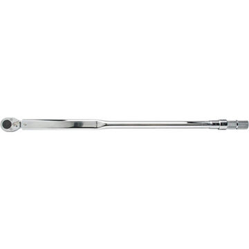 Micrometer Torque Wrench, 1 in Drive, 140 to 700 ft-lb, Ratcheting, 2 ft-lb, 46-57/64 in lg