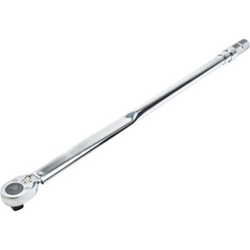 Micrometer Torque Wrench, 1 in Drive, 140 to 700 ft-lb, Ratcheting, 2 ft-lb, 46-57/64 in lg