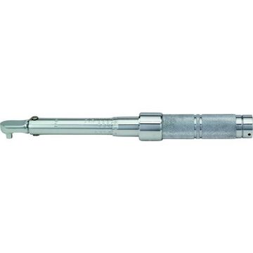 Micrometer Torque Wrench, 3/8 in Drive, 40 to 200 in-lb, Ratcheting, 1 in-lb, 11-13/64 in lg