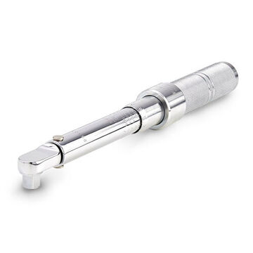 Micrometer Torque Wrench, 3/8 in Drive, 40 to 200 in-lb, Ratcheting, 1 in-lb, 11-13/64 in lg