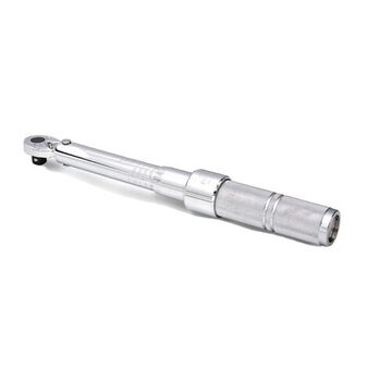 Micrometer Torque Wrench, 3/8 in Drive, 40 to 200 in-lb, Ratcheting, 1 in-lb, 11-21/64 in lg