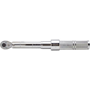Micrometer Torque Wrench, 3/8 in Drive, 40 to 200 in-lb, Ratcheting, 1 in-lb, 11-21/64 in lg