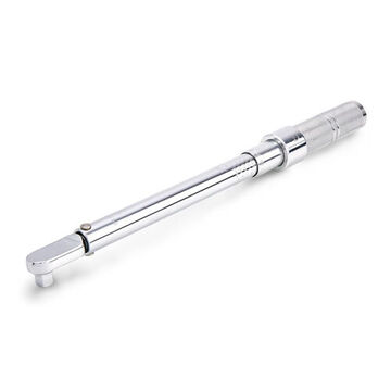 Micrometer Torque Wrench, 3/8 in Drive, 200 to 1000 in-lb, Fixed, 5 in-lb, 14-41/64 in lg