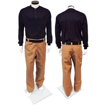 Pantalon de travail, homme, taille 34 pouce, entrejambe 36 pouce lg, canard Carmel, coton