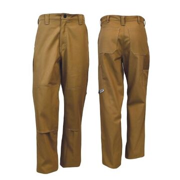 Work Pant, Men, 34 in Waist, 36 in Inseam lg, Carmel Duck, Cotton