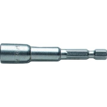 Magnetic Nut Setter, 5/16 in Point, 2-9/16 in lg, Hex, Heat Treated Steel