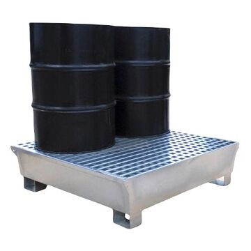 Ultra-Spill Pallet, 49.1 in lg, 47.1 in wd, 10.9 in ht, 4 Drums, 3875 lb