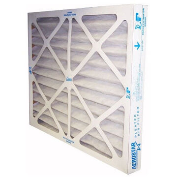 Pleated Air Filter, 28-1/2 in wd, 4 in dp, 29 1/2 in ht, 8 MERV, 200 deg F