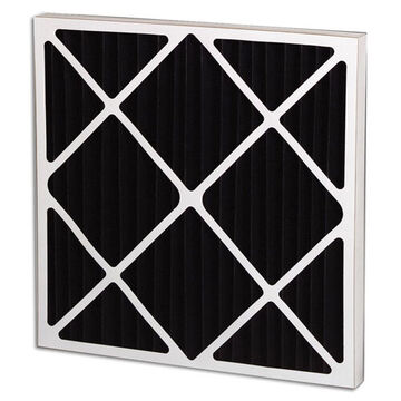 Pleated Air Filter, 13 in wd, 1 in dp, 13 in ht, 150 deg F
