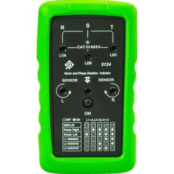 Phase Sequence and Motor Rotation Indicator, 600 V, 15Hz-400Hz