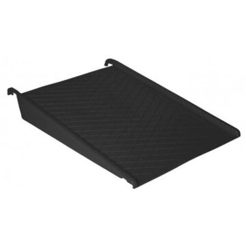 Poly Ramp, 8 in ht, 32 in wd, 45.5 in lg, 1500 lb, Polyethylene