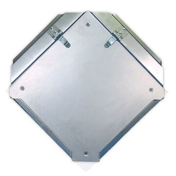 Porte-plaque rabattable pour remorque plein cadre, 10-3/4 pouce wd, 10-3/4 pouce ht, aluminium, transparent