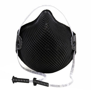 Respirateur à particules, L, N95, HandyStrap®, noir