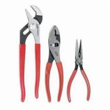 Assorted Plier Set, ASME, 3 Pieces, Steel, Red Handle