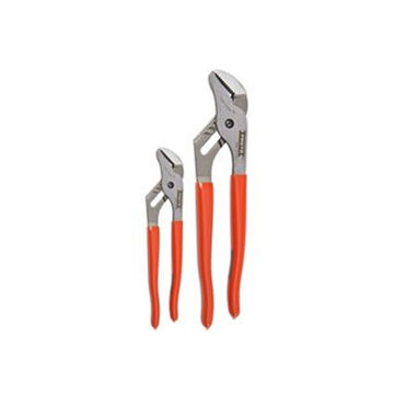 Groove Joint Plier Set, ASME B107.23-2004, 2 Pieces, Steel, Red Handle