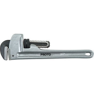 Pipe Wrench, 48 in oal, Serrated, 6 in, Steel, I-Beam, Aluminum
