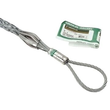 T-Basket Pulling Grip, 88.9 to 101.3 mm Cable, 1016 mmm Mesh lg, 6200 lb, Galvanized Steel
