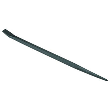 Aligning Pry Bar, 16 in lg, 1/2 in Overall wd, Straight Chisel/Tapered Point, High Alloy Steel