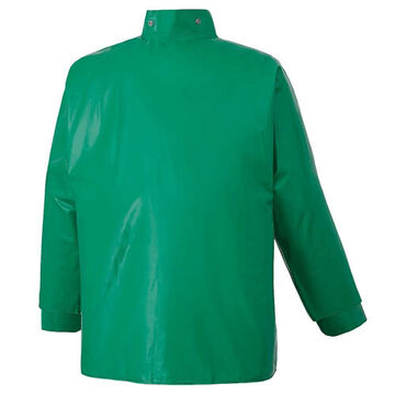 Protective Jacket, Male, 4XL, Green, PVC/Polyester, 58 to 60 in Chest