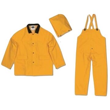 Rainsuit, L, Yellow, PVC/Polyester